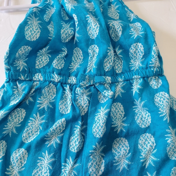 Old Navy Baby Girl's Sleeveless Pineapple Print Jersey-Knit Romper Size 3-6M - Picture 5 of 10